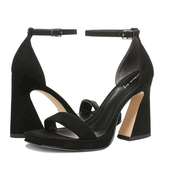 Circus By Sam Edelman Women's Holmes Heeled Sandal - Architectural Heel With Ankle Strap
